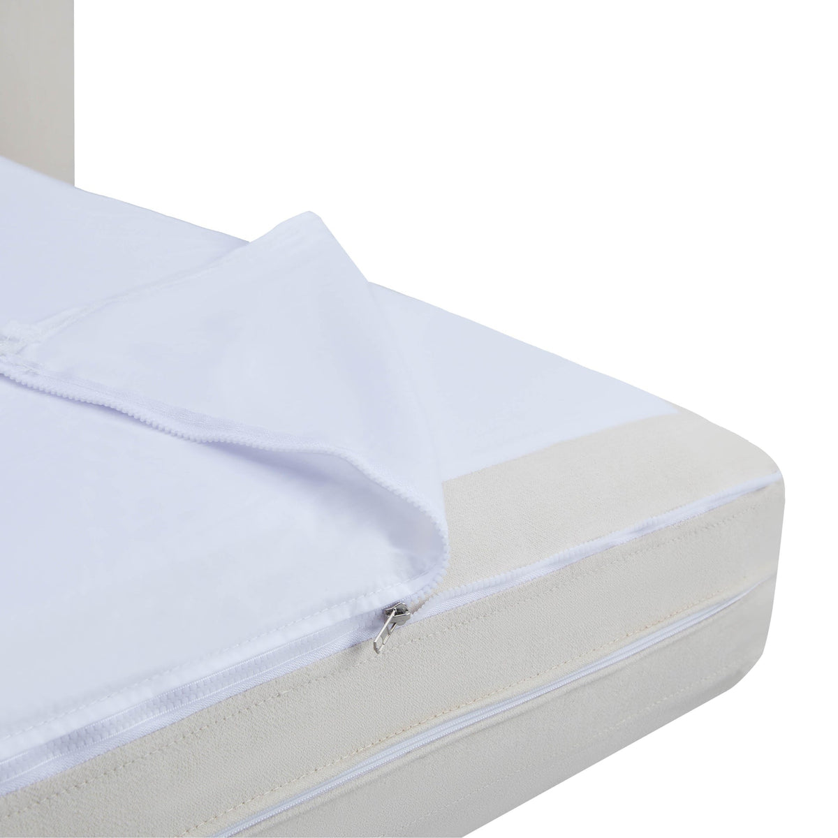 Reese 91" Cream Upcycled Performance Linen Sofa Bed