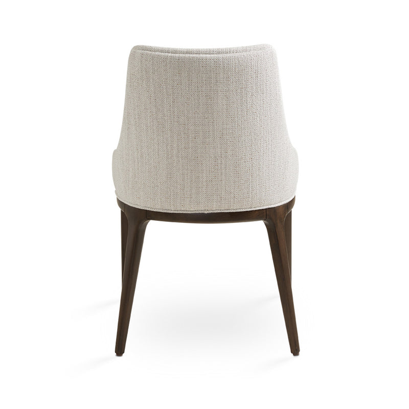 Tabitha Grey Linen & Wood Dining Chair