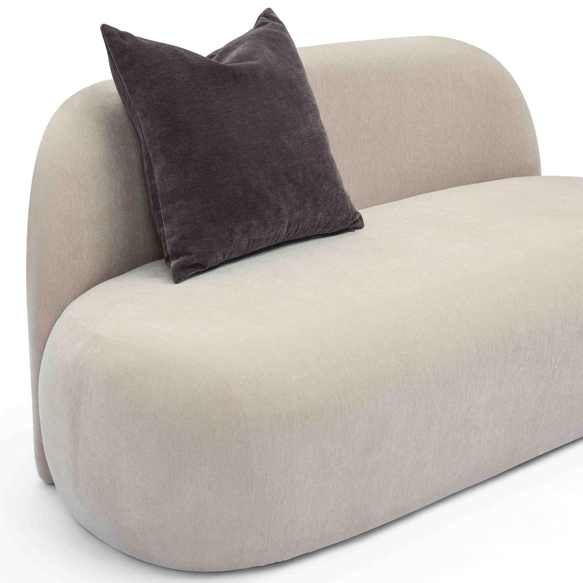 Carraway 59.6" Taupe Upcycled Chenille Loveseat
