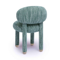 Manu Teal Nubby Performance Fabric Dining/Accent Chair