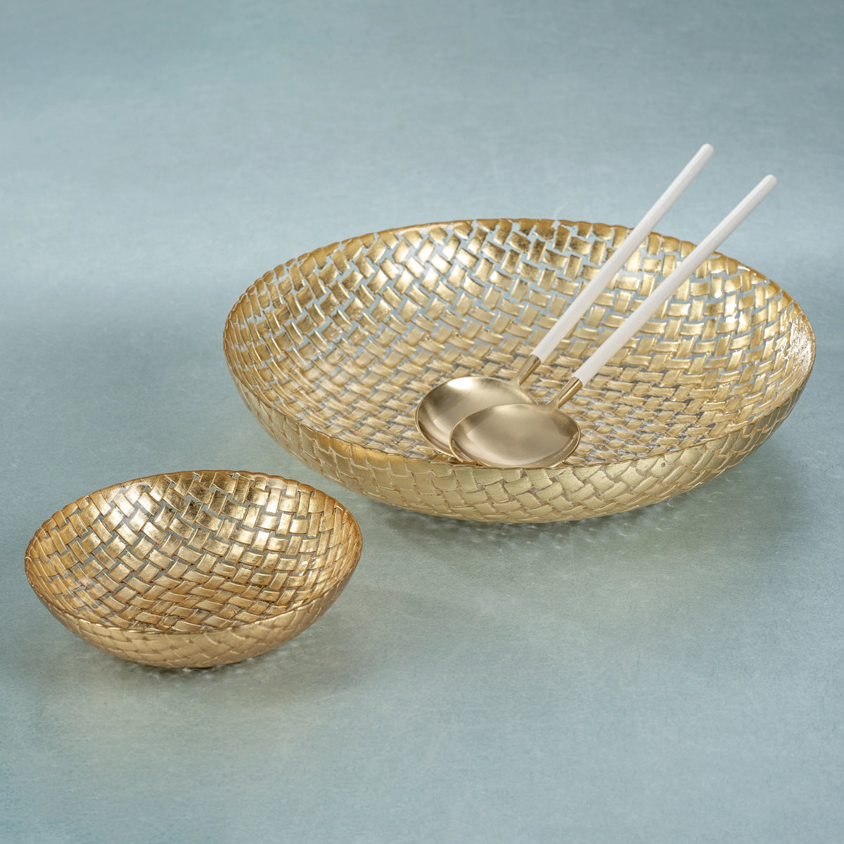 Braided Gold 7" Bowl - Set of 12