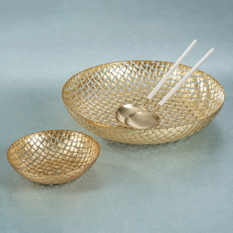 Braided Gold 7" Bowl - Set of 12