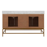 Orville 60" Burl Wood Bath Vanity