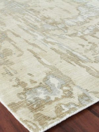 Rue Modern Ivory/Silver/Gold Area Rug - Elegance Collection