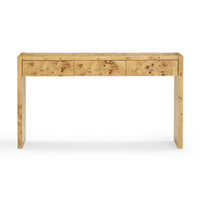 Ada 54" Natural Burl Console Table