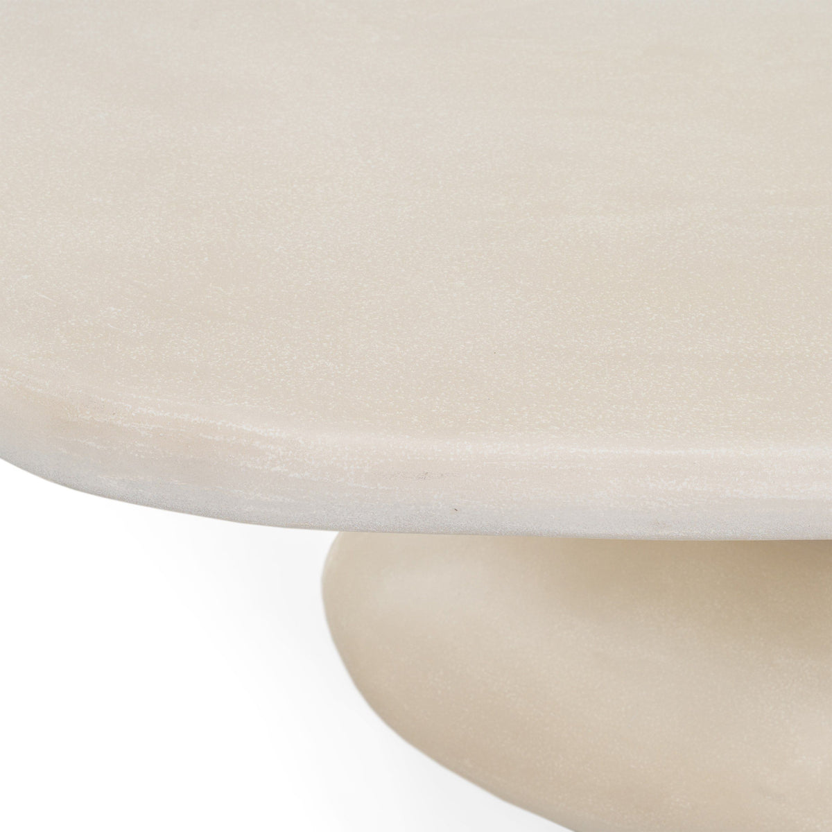 Daisey 53" Modern Beige Oval Pedestal Coffee Table