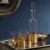Fez Cut Glass Tumber with Gold Leaf - Set of 12