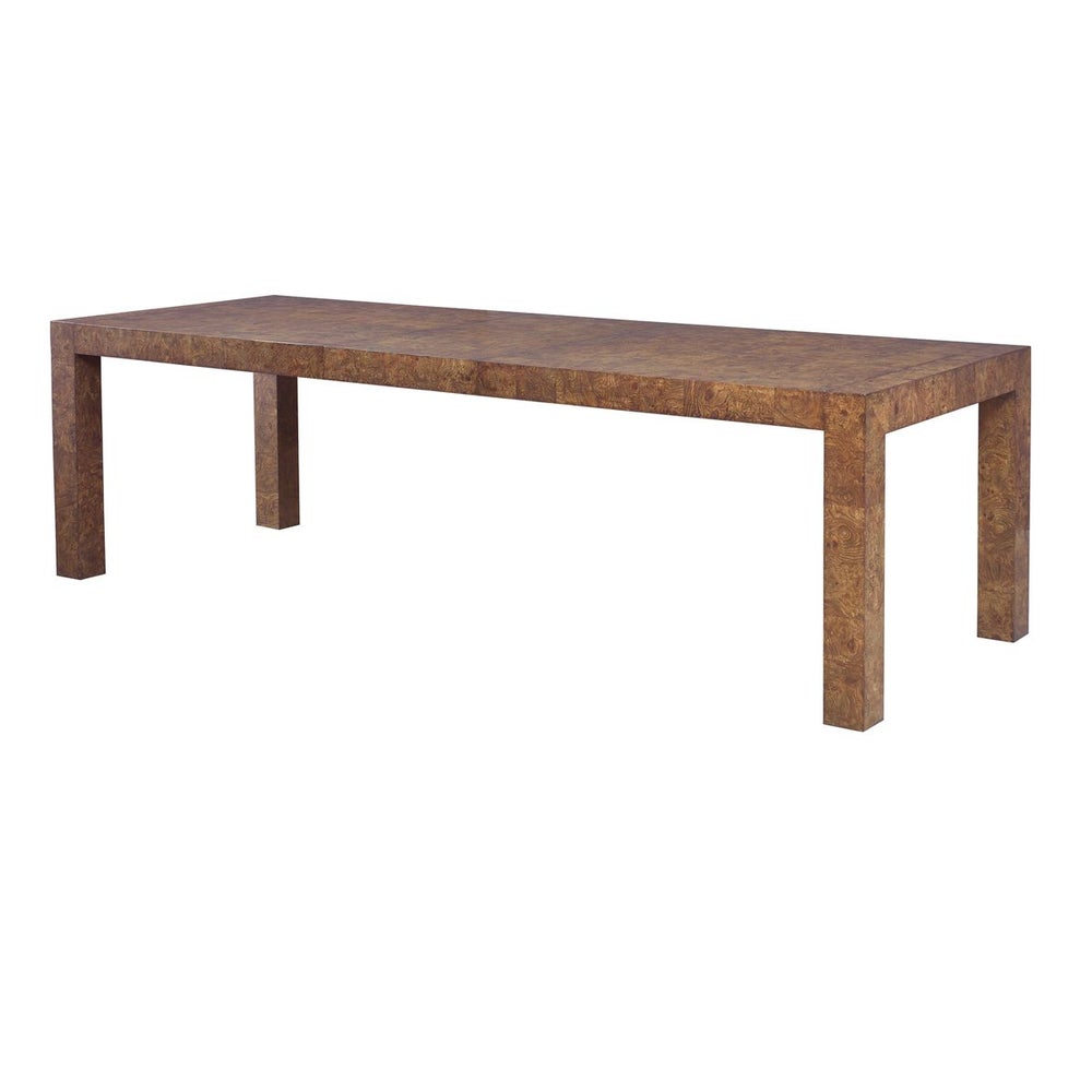 Walnut 84" Satin Laquer Extension Dining Table (With One 20" Leaf)