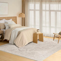 Lucienne Beige Medallion Area Rug