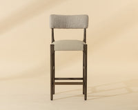 Guardi Oatmeal Fabric & Faux Leather Counter Stool