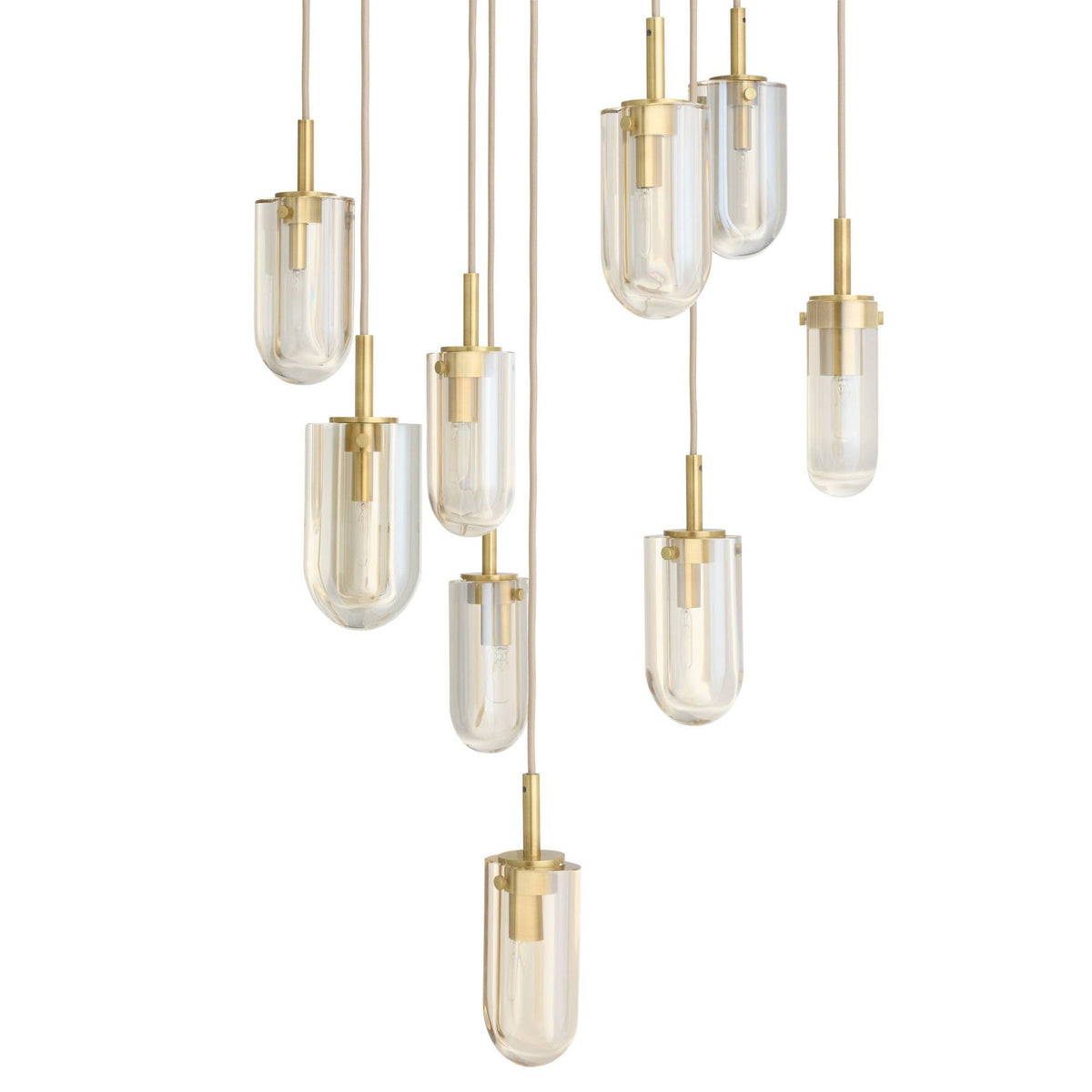 Javier 25" Champagne Crystal Multi-Port Chandelier