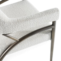 Anna Modern Off-White & Bronze Dining Chair