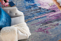 Vivid Grey/Multicolour Area Rug