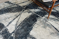Audrina Silver/Dark Grey Artist's Area Rug