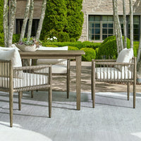 Clara White & Grey Outdoor Dining Chair