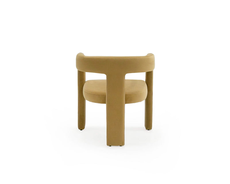 Ferah Modern Tan Fabric Dining Chair