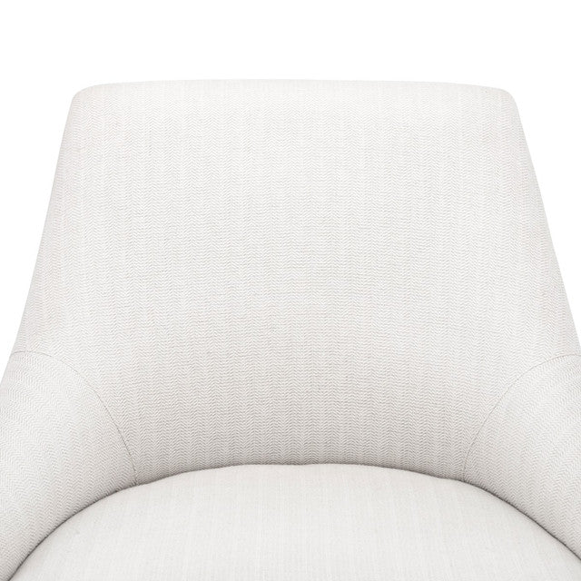 Beck Oatmeal Herringbone Linen Armchair