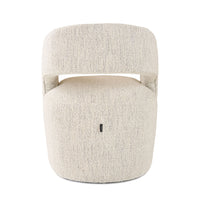 Gastra Cream Modern Fabric Dining Chair