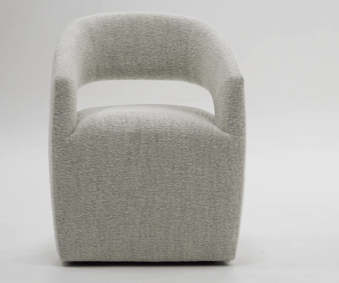 Gastra Beige Modern Fabric Dining Chair