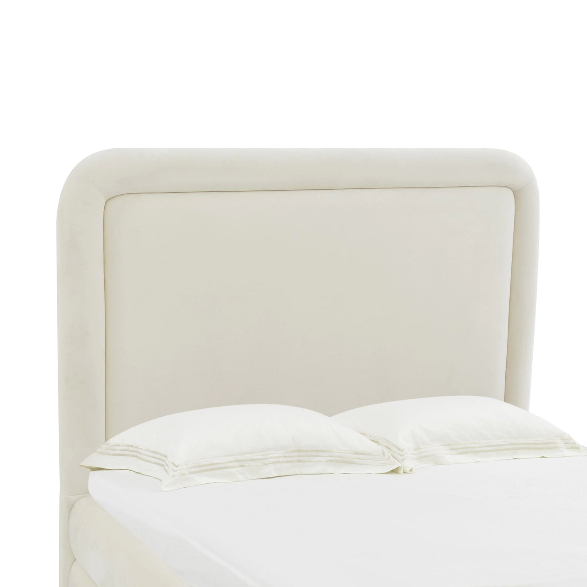 Biora Cream Velvet Bed