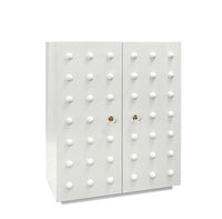 Sammi 40" White Lacquer Storage Cabinet