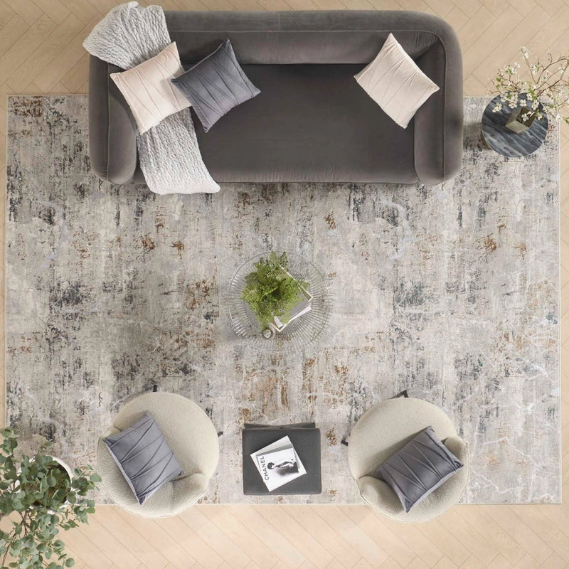 Glam Grey Multicolor Modern Area Rug - Elegance Collection