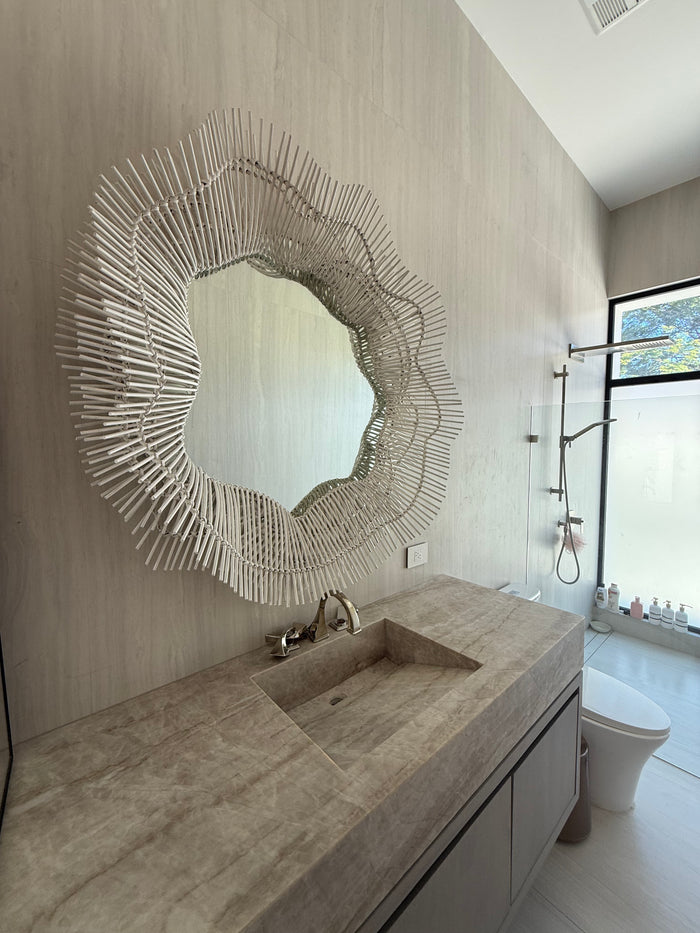 Miramar 46" White Mirror