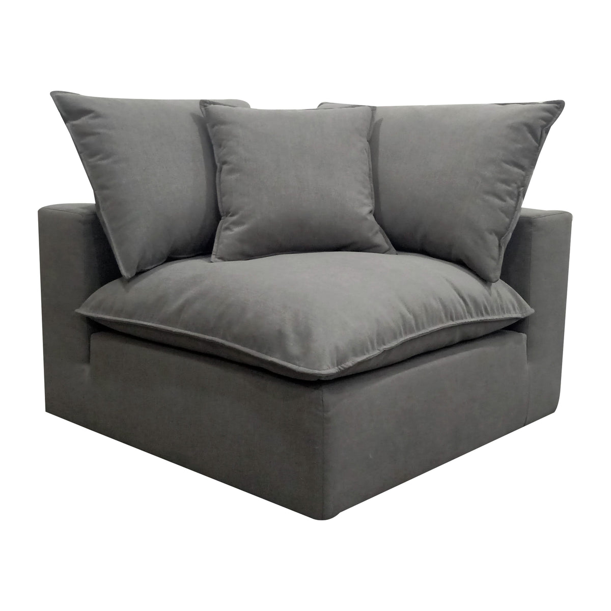 Cali Slate Performance Fabric Modular Corner Chair