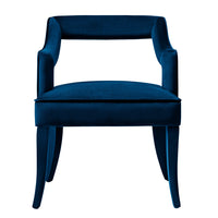 Carolina Blue Velvet Chair - Luxury Living Collection