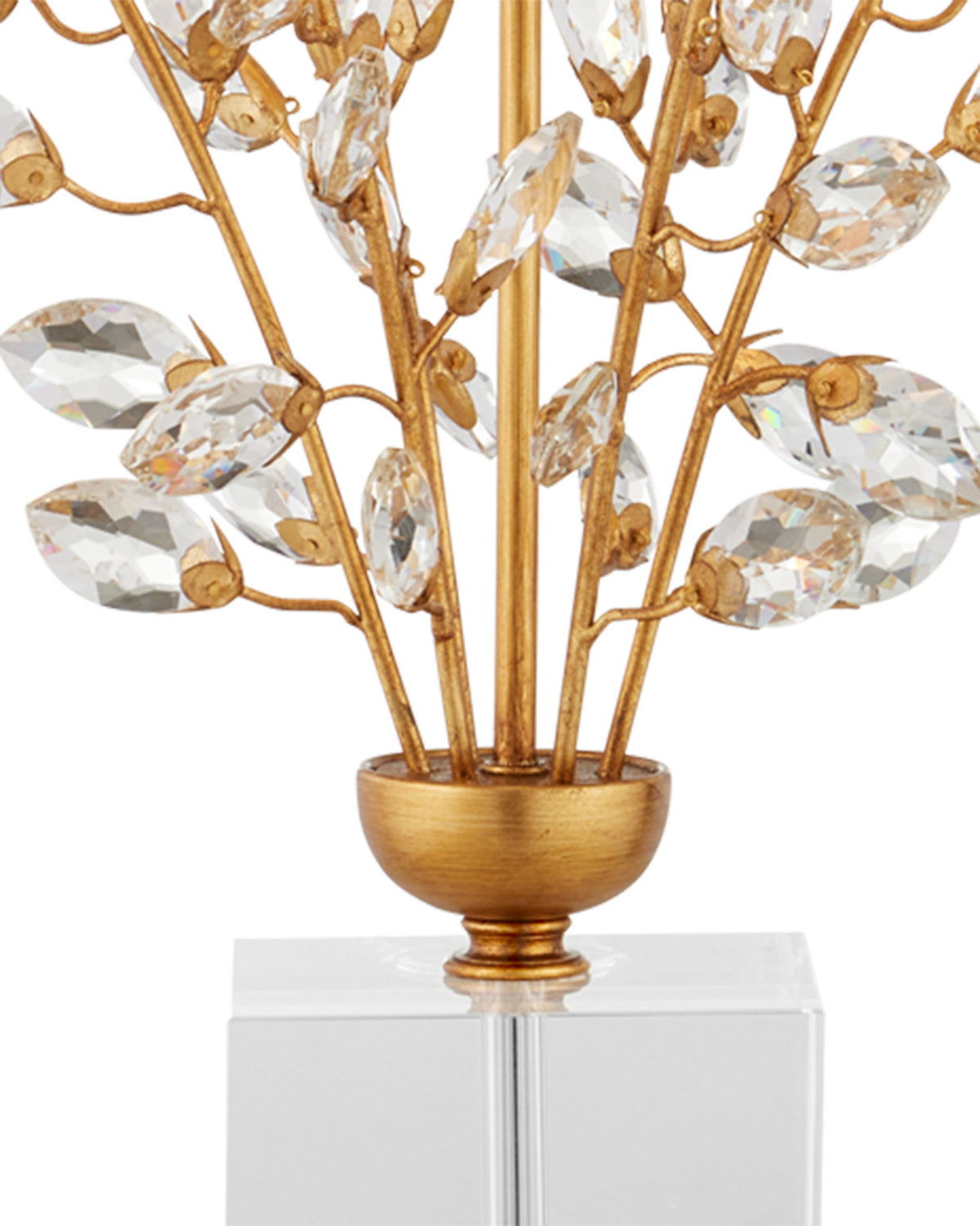 Forget-Me-Not Gold Lamp