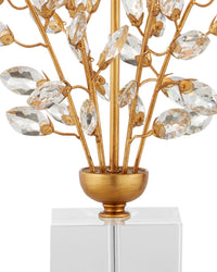 Forget-Me-Not Gold Lamp
