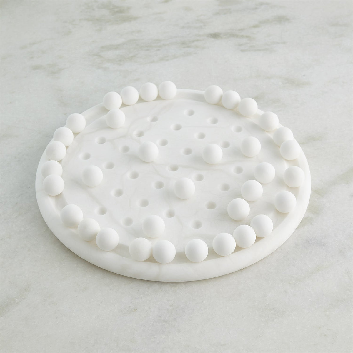 Privy Alabaster White Solitaire Game Set