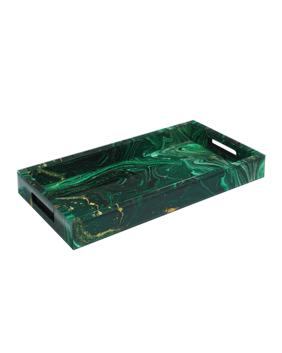 Celestial Green Swirl Tray