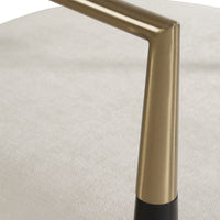 Harper Off White Velvet Dining Arm Chair