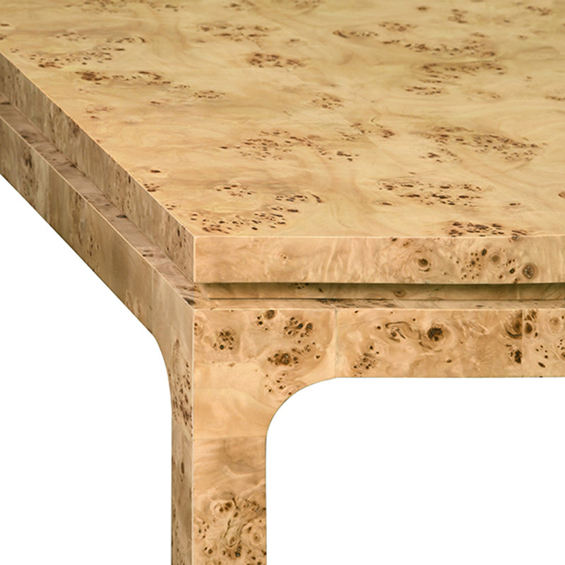 Cecilly 86" Burl Wood Dining Table