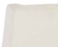 Mirian Alabaster Performance Fabric & Gold Desk Chair