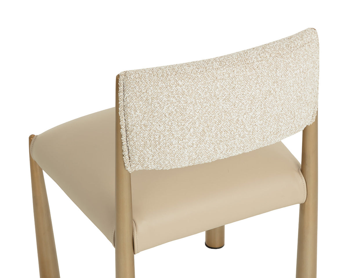 Bayard Oatmeal & Antique Brass Dining Chair (Set of 2)