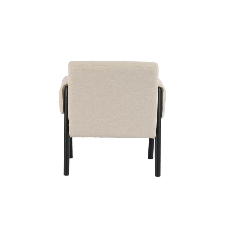 Alysson Beige Herringbone Pattern Accent Chair