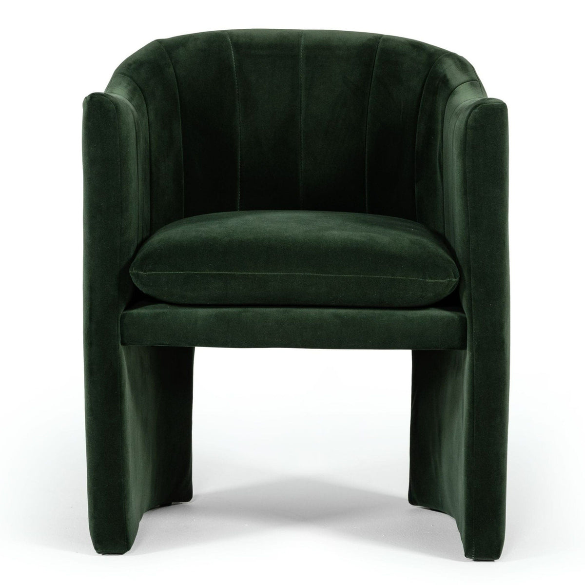 Akiko Modern Jade Green Velvet Dining Chair