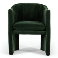 Akiko Modern Jade Green Velvet Dining Chair