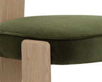 Horton Rustic Oak & Forest Green Dining Chair (Set of 2)