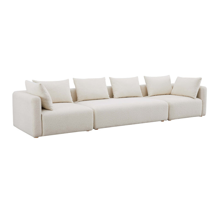 Karsyn Cream Boucle 145" Long Sofa