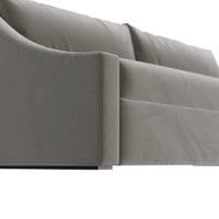 Bourdeaux 90" Flint Velvet Sofa