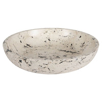 Modern White & Black Limestone Bowl