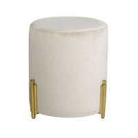 Aarna Sterling Velvet Ottoman