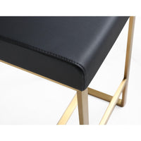 Moriah Black Gold Steel Counter Stools (Set of 2) - Luxury Living Collection