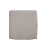 Daliah Taupe Performance Velvet Ottoman