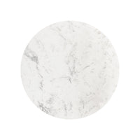 Margaux Brass & White Marble Accent Table