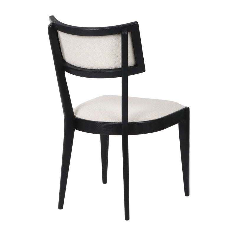 Noa White & Black Dining Chair