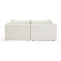 Karsyn 81" Cream Performance Fabric Outdoor Modular Loveseat